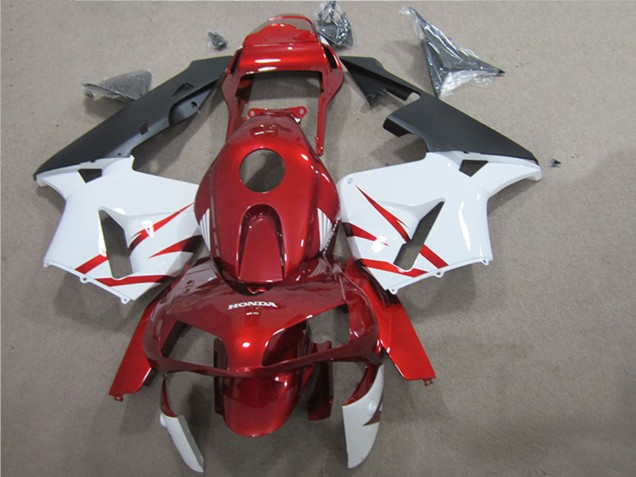 Carenado Moto Honda CBR600RR 2005-2006 - Rojo Blanco Negro Asequibles