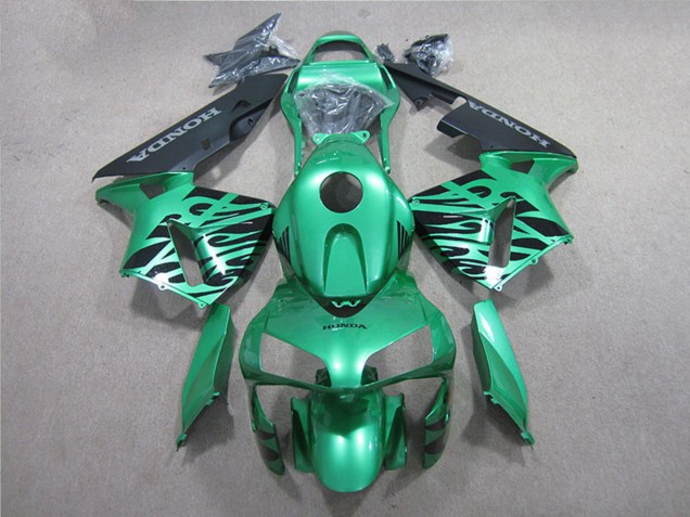 Carenado Moto Honda CBR600RR 2005-2006 - Verde Negro Asequibles