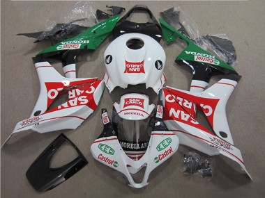 Carenado Moto Honda CBR600RR 2007-2008 - Blanco Rojo Verde San Carlo Asequibles
