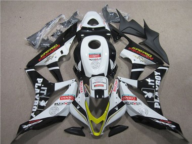 Carenados Moto Honda CBR600RR 2007-2008 - Blanco Oro Negro Brillante PlayBoy HRC Asequibles