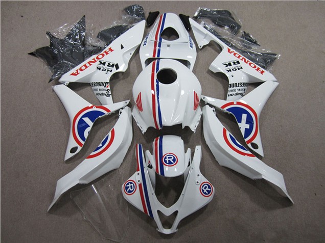 Carenados Moto Honda CBR600RR 2007-2008 - Blanco Azul Rojo R Asequibles