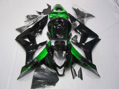 Kits Carenados Moto Honda CBR600RR 2007-2008 - Verde Negro Brillante Asequibles