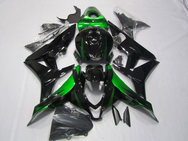 Kits Carenados Moto Honda CBR600RR 2007-2008 - Verde Negro Brillante Asequibles