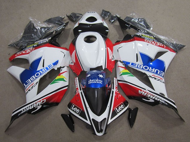 Carenados Moto Honda CBR600RR 2009-2012 - Blanco Rojo Azul EuroBet Lee Asequibles