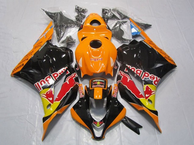 Carenados Moto Honda CBR600RR 2009-2012 - Naranja Amarillo Negro Brillante Rojo Bull Asequibles
