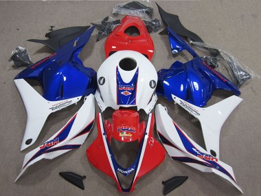Carenado Moto Honda CBR600RR 2009-2012 - Blanco Rojo Azul HRC Asequibles