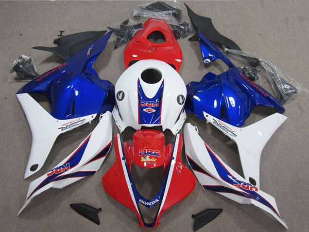 Carenado Moto Honda CBR600RR 2009-2012 - Blanco Rojo Azul HRC Asequibles