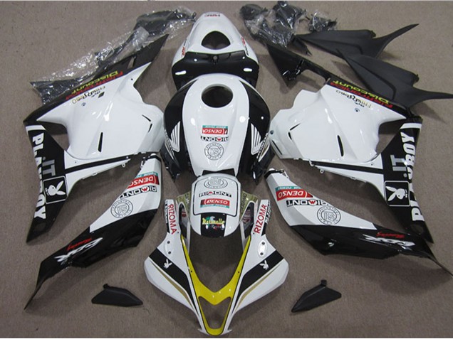 Carenados Moto Honda CBR600RR 2009-2012 - Blanco Amarillo Negro Brillante Rizoma Playboy Asequibles