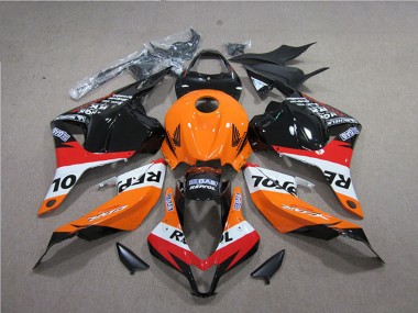 Carenados ABS Honda CBR600RR 2009-2012 - Naranja Blanco Rojo Negro Brillante Repsol Asequibles