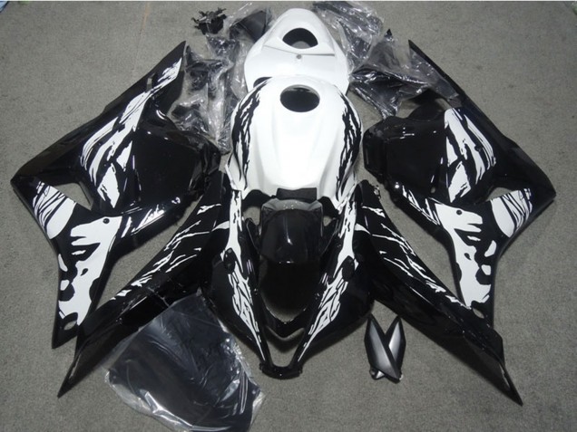 Carenado Moto Honda CBR600RR 2009-2012 - Blanco Negro Brillante Asequibles