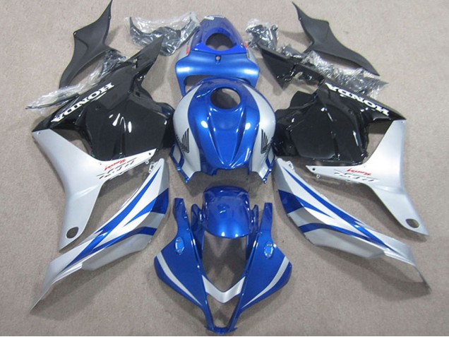 Carenados Moto Honda CBR600RR 2009-2012 - Plata Azul Negro Brillante Asequibles