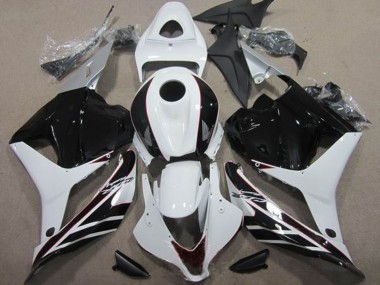 Kits Carenado Moto Honda CBR600RR 2009-2012 - Blanco Negro Brillante Asequibles