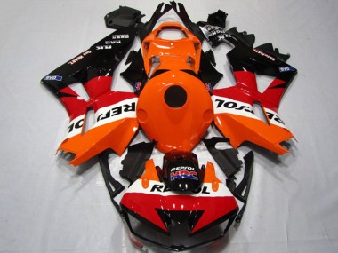Kits Carenados Moto Honda CBR600RR 2013-2023 - Naranja Blanco Rojo Negro Brillante Repsol Asequibles