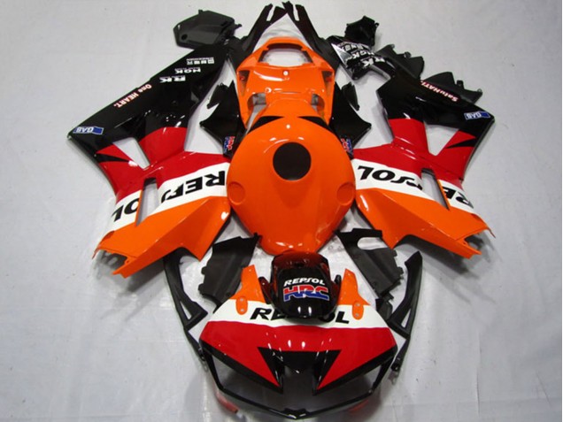 Kits Carenados Moto Honda CBR600RR 2013-2023 - Naranja Blanco Rojo Negro Brillante Repsol Asequibles