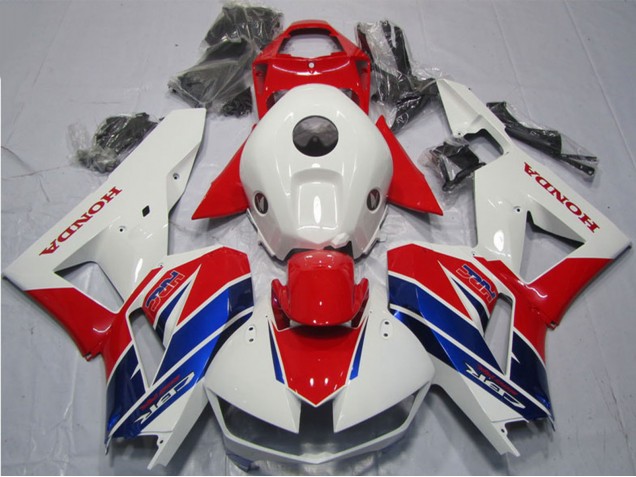 Carenado Moto Honda CBR600RR 2013-2023 - Blanco Rojo Azul HRC Asequibles