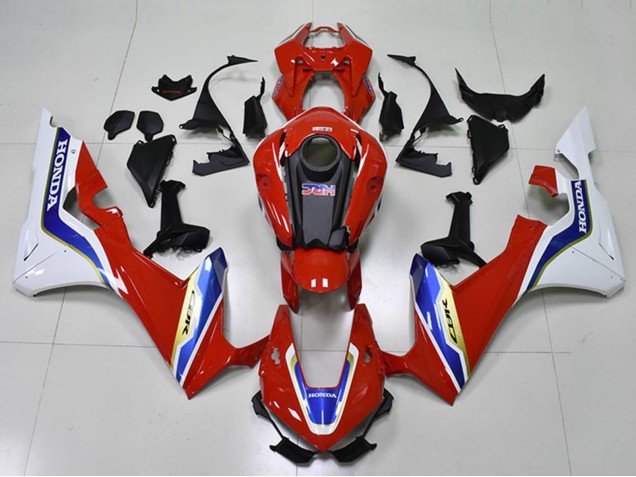 Carenado Moto Honda CBR1000RR 2017-2023 - Blanco Rojo Azul HRC Asequibles