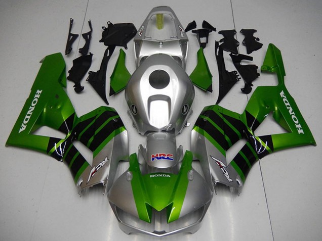 Carenados Moto Honda CBR1000RR 2012-2016 - Plata Verde Negro Brillante HRC Asequibles