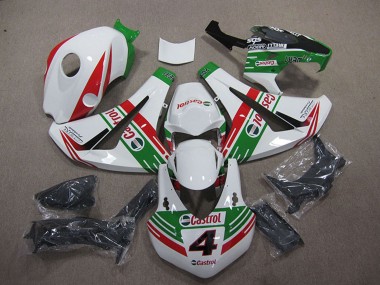 Carenados Moto Honda CBR1000RR 2008-2011 - Blanco Rojo Verde Castrol 4 Asequibles