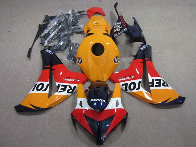 Kits Carenados Moto Honda CBR1000RR 2008-2011 - Naranja Blanco Rojo Negro Brillante Repsol Asequibles