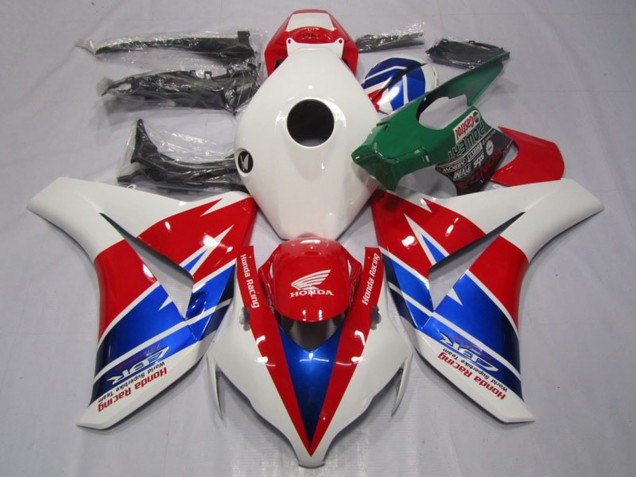 Carenados Moto Honda CBR1000RR 2008-2011 - Blanco Rojo Azul Carrera Asequibles