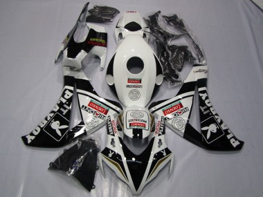 Carenados Moto Honda CBR1000RR 2008-2011 - Blanco Negro Brillante DENSO Playboy Asequibles