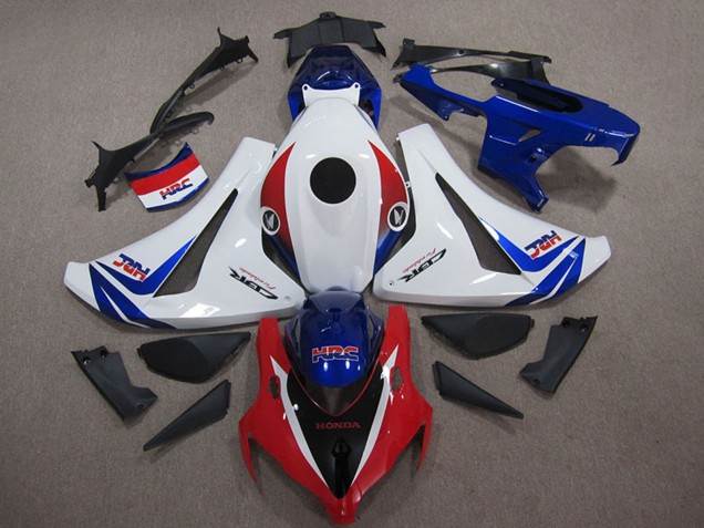 Kits Carenados Moto Honda CBR1000RR 2008-2011 - Blanco Rojo Azul HRC Asequibles