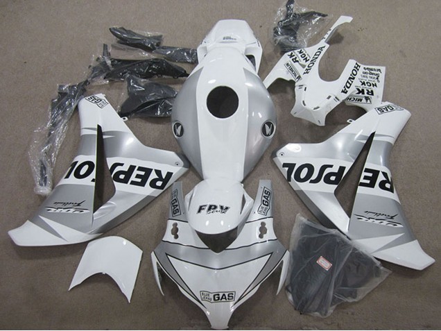 Carenado Moto Honda CBR1000RR 2008-2011 - Blanco Plata Negro Repsol Asequibles