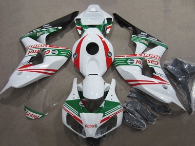 Carenados Moto Honda CBR1000RR 2006-2007 - Blanco Rojo Verde Negro Brillante Castrol Asequibles