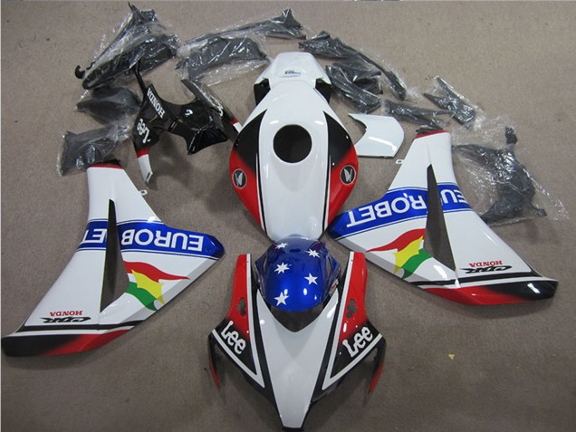 Carenados Moto Honda CBR1000RR 2006-2007 - Blanco Rojo Azul Estrella Carrera EuroBet Lee Asequibles