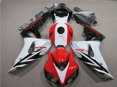 Carenados Moto Honda CBR1000RR 2006-2007 - Blanco Rojo Negro Brillante Fireblade Asequibles