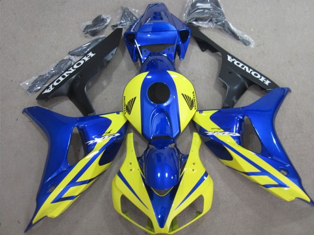 Carenados Moto Honda CBR1000RR 2006-2007 - Azul Amarillo Negro Brillante Asequibles