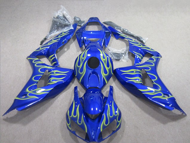 Carenados Moto Honda CBR1000RR 2006-2007 - Azul Verde Llama Asequibles