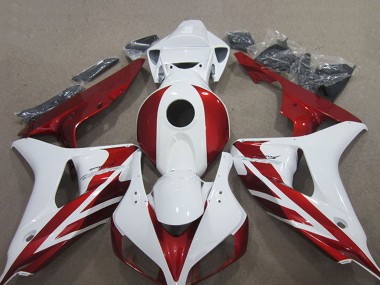 Kits Carenado Moto Honda CBR1000RR 2006-2007 - Blanco Rojo Asequibles