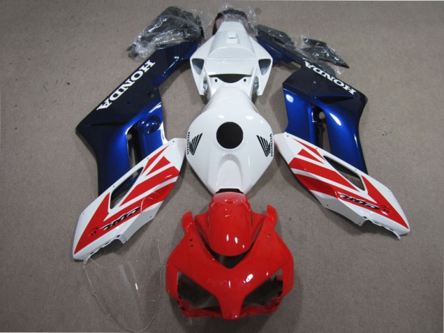 Kits Carenado Moto Honda CBR1000RR 2004-2005 - Blanco Rojo Azul Asequibles