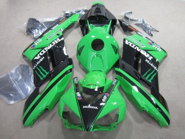 Carenados Moto Honda CBR1000RR 2004-2005 - Verde Negro Brillante Monstruo Asequibles