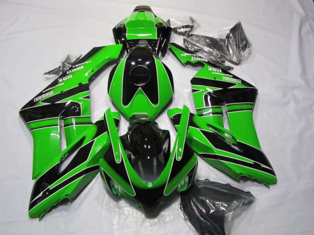 Carenado Moto Honda CBR1000RR 2004-2005 - Verde Negro Brillante Asequibles