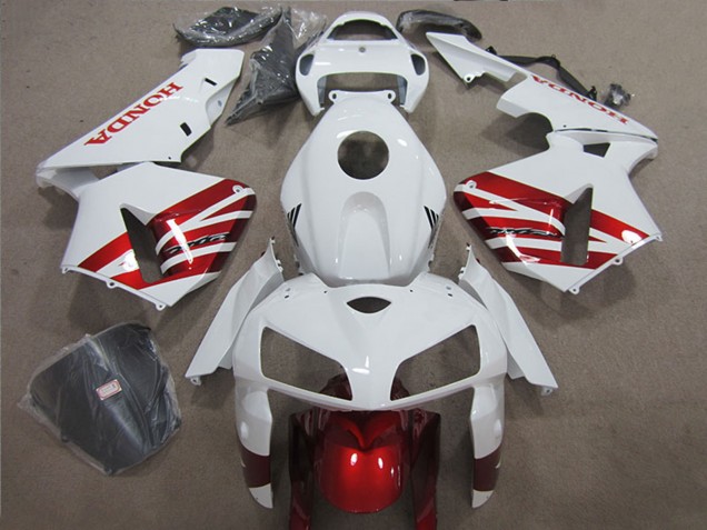 Carenado Moto Honda CBR1000RR 2004-2005 - Blanco Rojo Negro Asequibles