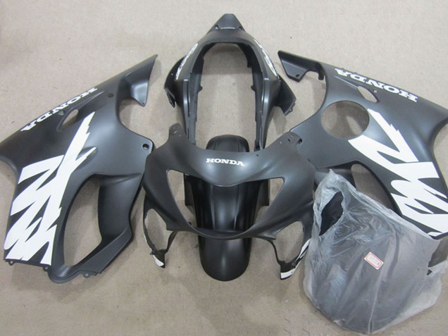 Carenados Moto Honda CBR600 F4 1999-2000 - Negro Mate Rojo Calcomanías Asequibles