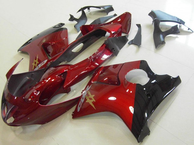 Carenados Moto Honda CBR1100XX Blackbird 1996-2007 - Rojo Caramelo Negro Brillante Asequibles