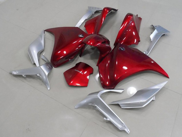 Carenados Moto Honda VFR 1200 2010-2014 - Plata Rojo Asequibles