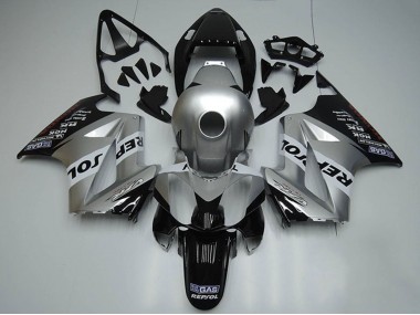 Carenados Moto Honda VFR 800 2002-2013 - Plata Blanco Negro Brillante Repsol Asequibles