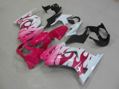 Carenados Moto Kawasaki ZX250R 2008-2012 - Blanco Rosa Llama Asequibles