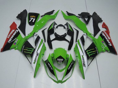 Carenados Moto Kawasaki ZX6R 2013-2018 - Verde Blanco Negro Rojo Monstruo Asequibles
