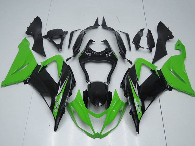 Kits Carenados Moto Kawasaki ZX6R 2013-2018 - Verde Negro Brillante Asequibles