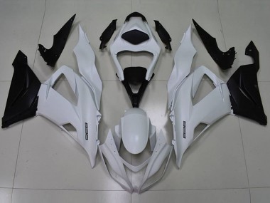 Carenados Moto Kawasaki ZX6R 2013-2018 - Blanco Negro 636 Asequibles