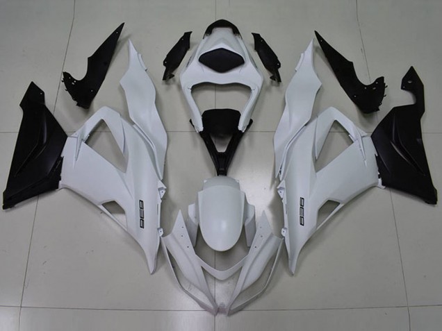 Carenados Moto Kawasaki ZX6R 2013-2018 - Blanco Negro 636 Asequibles