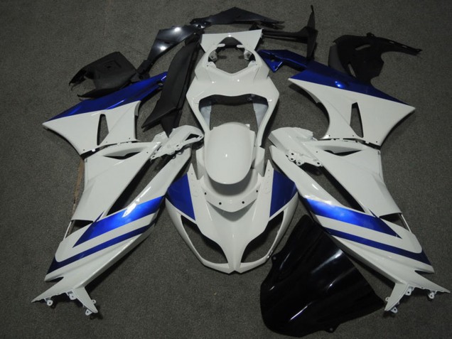 Carenados Moto Kawasaki ZX6R 2009-2012 - Azul Blanco Asequibles