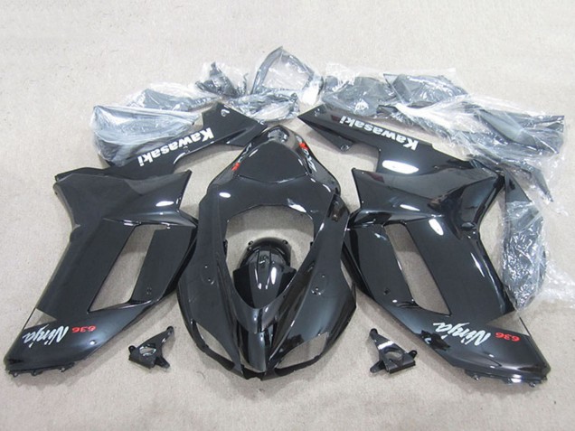 Carenados Moto Kawasaki ZX6R 2007-2008 - Negro Ninja 636 Asequibles
