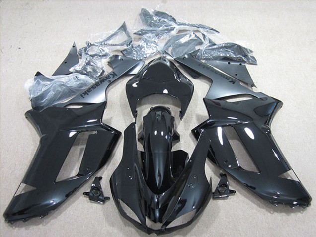 Carenados Moto Kawasaki ZX6R 2007-2008 - Negro Plata Asequibles