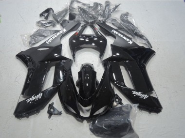 Carenados Moto Kawasaki ZX6R 2007-2008 - Negro Brillante Negro Mate Blanco Rojo Calcomanías Asequibles